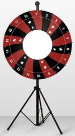 gluecksrad standard motiv 6 rot schwarz